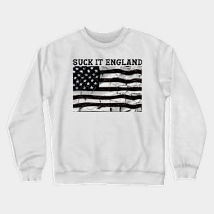 Suck It England Funny 4th of July George Washington 1776 Crewneck Sweatshirt